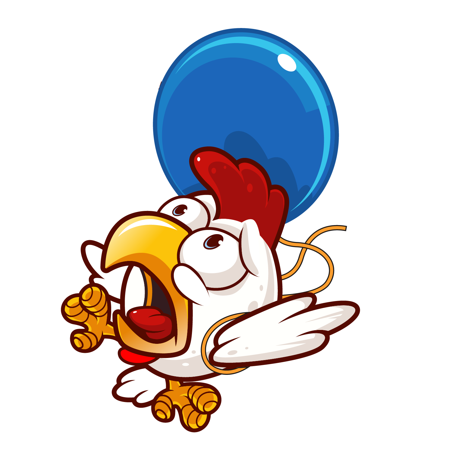 Balloon fighter chicken